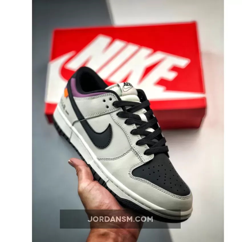 no-brainer* x Nike Dunk Low ‘AE86’ Grey Black Purple