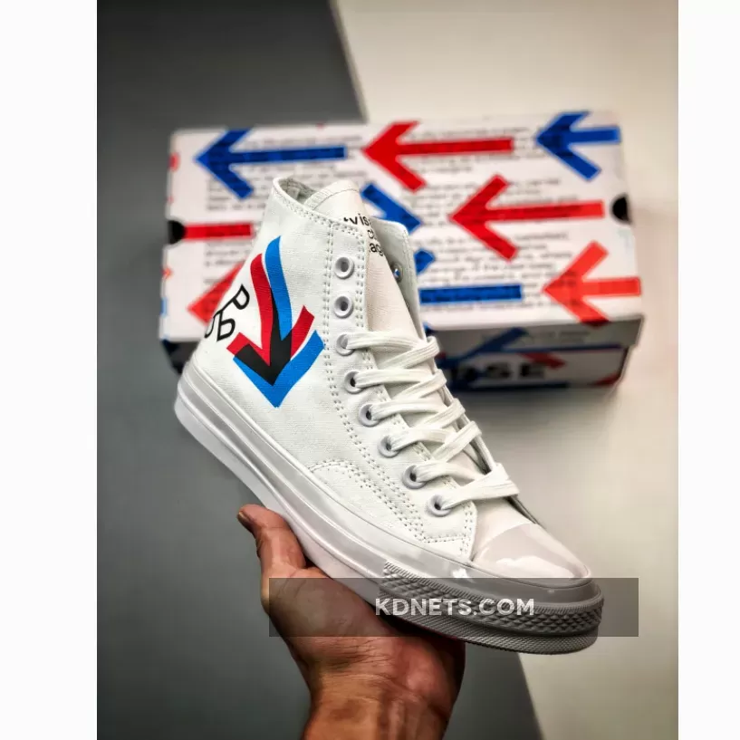 Patta x Experimental Jetset x Converse Chuck 70 High White Red Blue