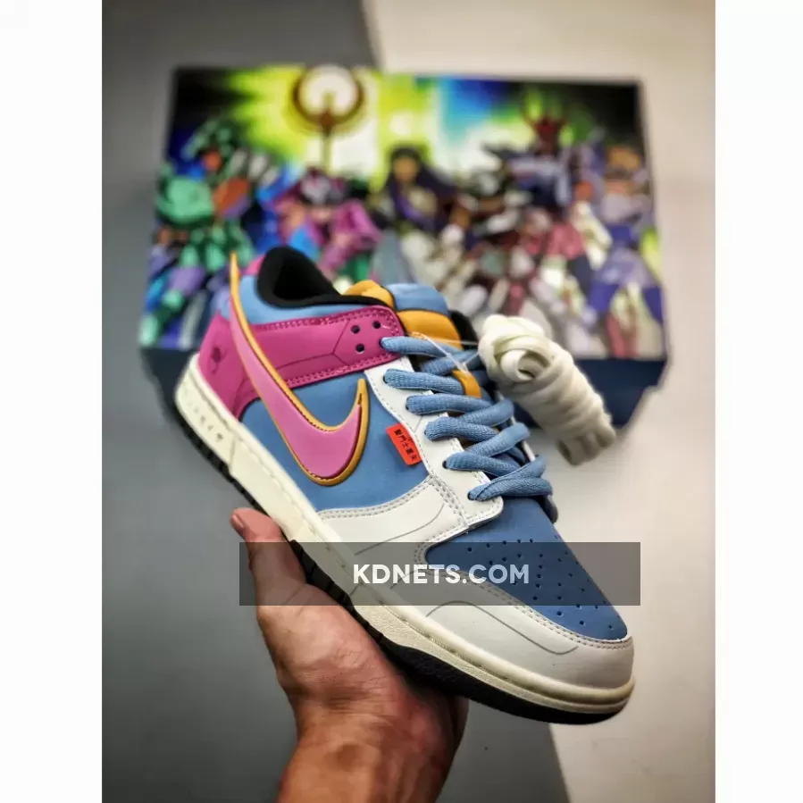 Saint Seiya x Nike Dunk Low Sail Red Blue