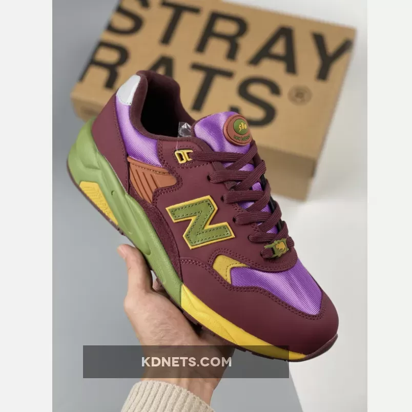Stray Rats x New Balance 580 "Burgundy Olive"