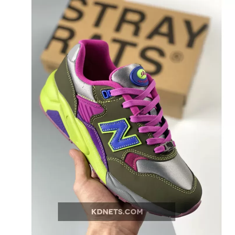 Stray Rats x New Balance 580 Dark Moss/Cosmic Grape