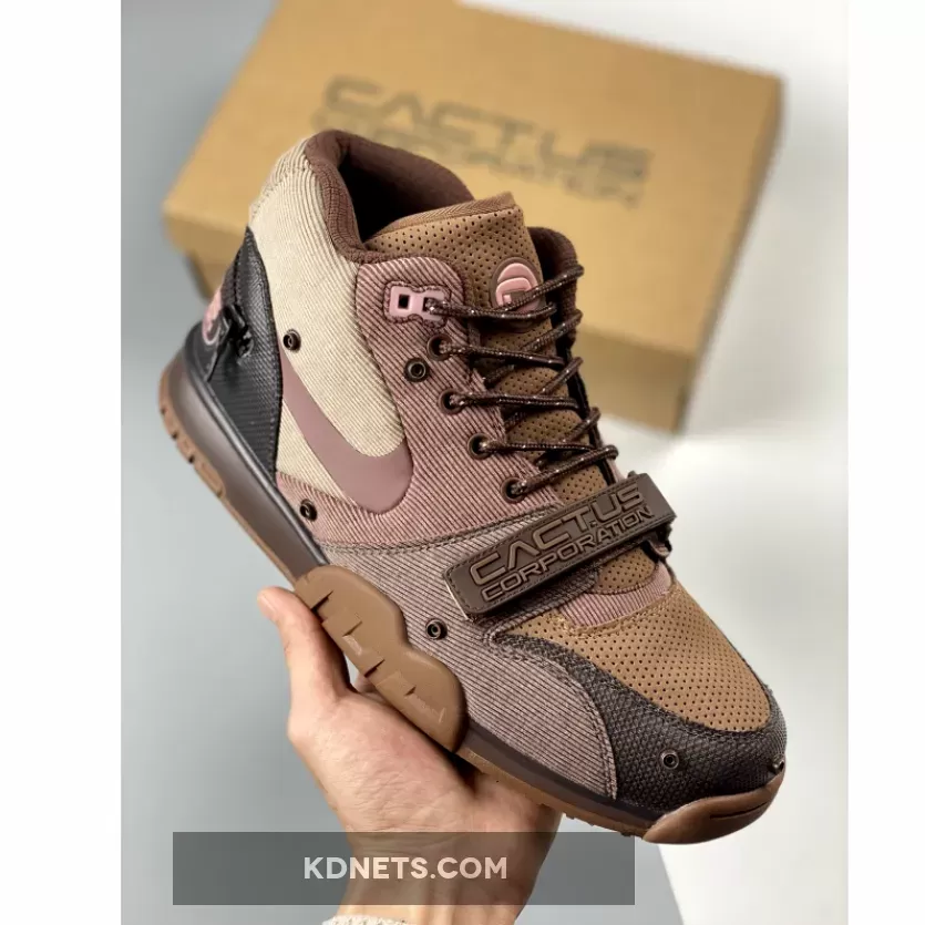 Travis Scott x Nike Air Trainer 1 Mid Cactus Jack Brown