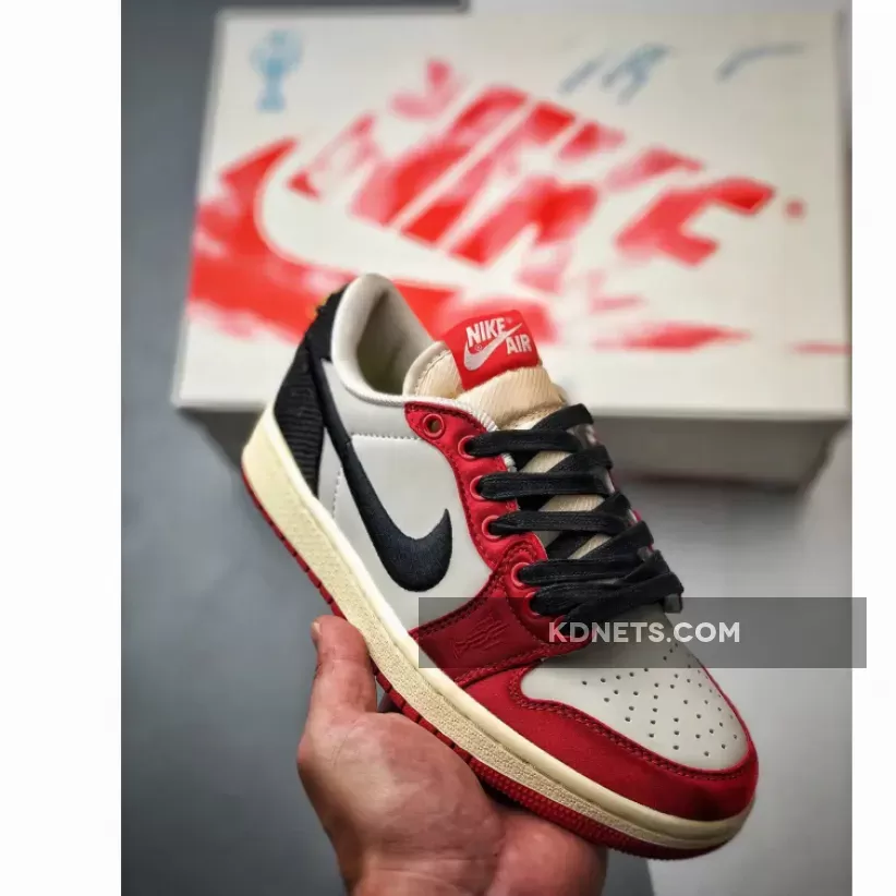 Trophy Room x Air Jordan 1 Low OG "Away" Sail/Black-Varsity Red