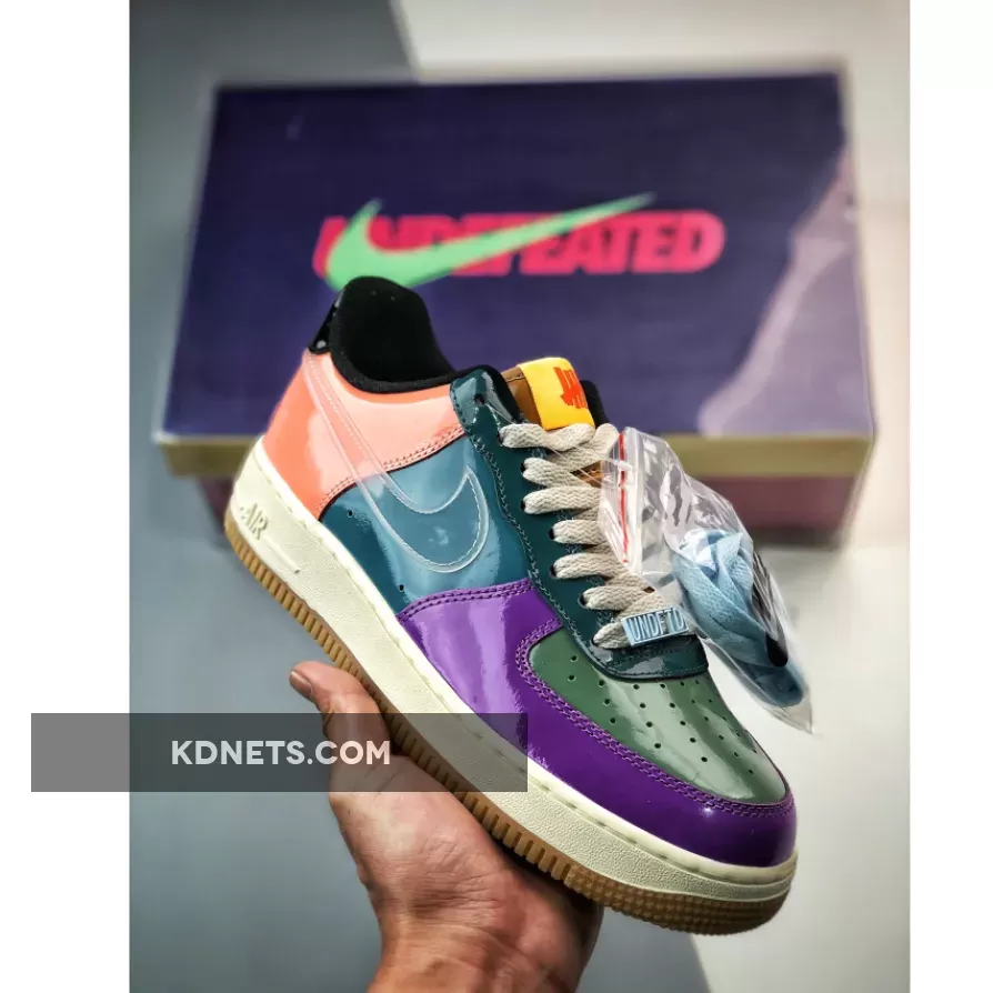 Undefeated x Nike Air Force 1 Low Wild Berry Celestine Blue